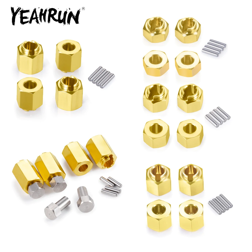 

YEAHRUN Brass Wheel Hex Hub Extenders 4/5/6/7/10mm Adapters for TRX-4M 1/18 RC Crawler Car Model Upgrade Parts