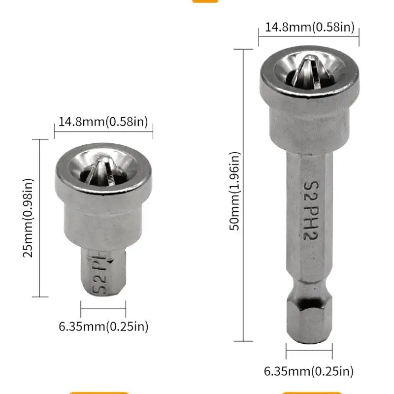 Cross positioning screwdriver head gypsum board positioning screw screwdriver head magnetic screwdriver tip self tapping screw