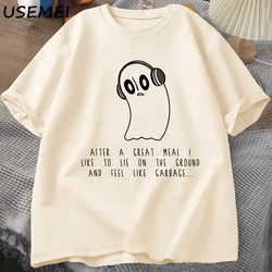 Napstablook Galaxy Undertale Music T Shirt Men Summer Cotton Short Sleeve Men's T-shirts  Casual O Neck T-shirt Male Streetwear