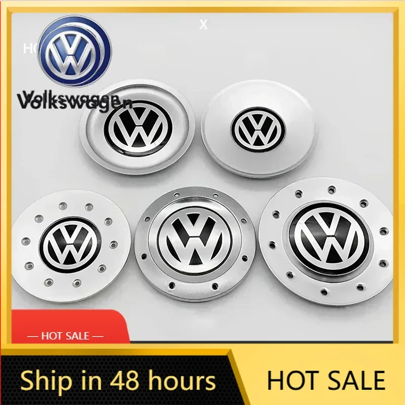 

New Hot 2025 New 4pcs Car Logo Wheel Center Cap Hub Covers Badge for Volkswagen VW 3B0601149 1J0601149B C546K164 3B601149 C10