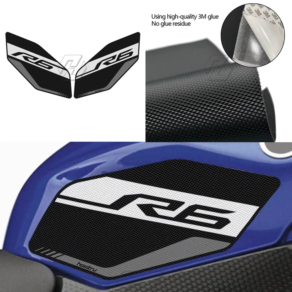 

for Yamaha YZF R6 2008-2016 motorcycle sticker Motorcycle Accessorie Side Tank Grip Protection