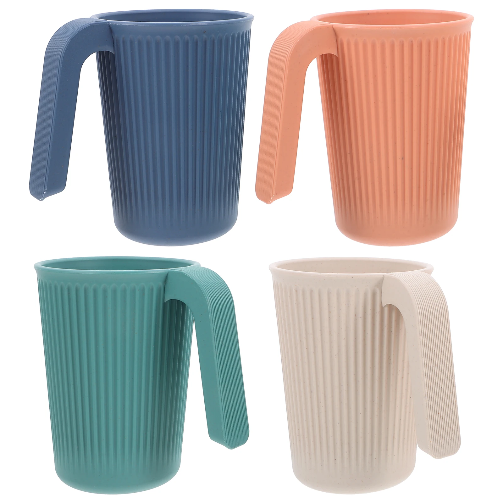 

4Pcs Reusable Plastic Cups Drinking Cups for Kitchen Camping Travel Lightweight Stackable Water Juice