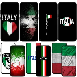 Obudowa telefonu z flagą włochy Italia do Samsung Galaxy Note 20 Ultra 10 8 9 S10 Lite S9 A6 A8 Plus A7 A9 miękkie etui