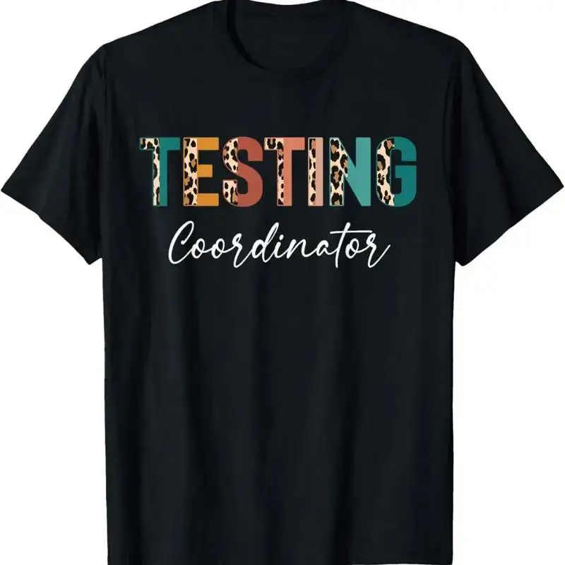 Rock The Test Teacher Day Testing Coordinator Leopard T Shirt