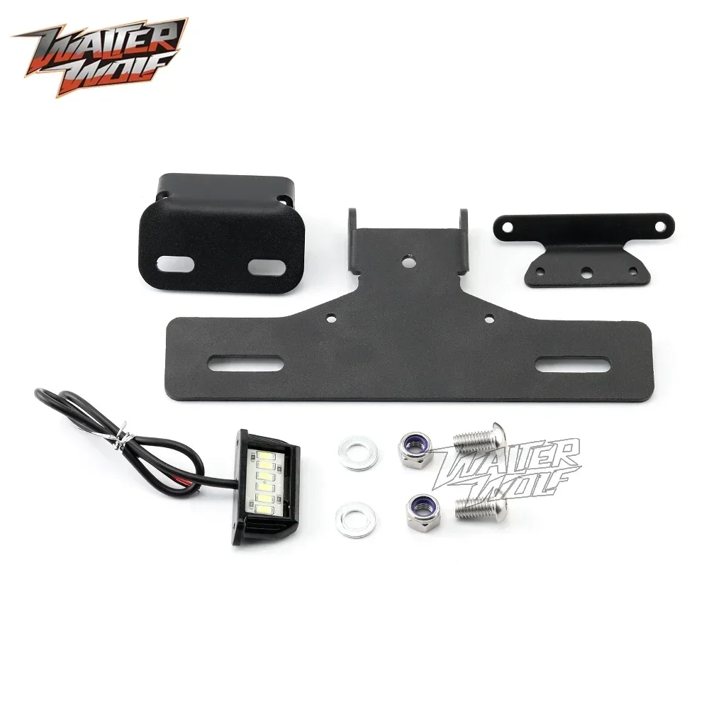 GSX1300 License Plate Holder For SUZUKI GSX 1300R HAYABUSA Tail Tidy Motorcycle Fender Eliminator LED Light Rear Bracket Support