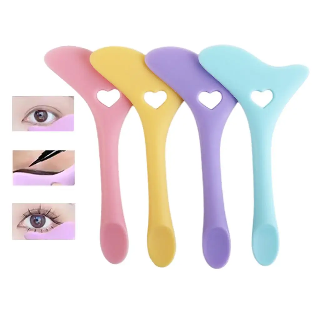 Multifunctional Resusable Lipstick Marscara Drawing Aid Eyeliner Stencils Wing Tips Eyeliner Locator Eyeliner Aid Tool