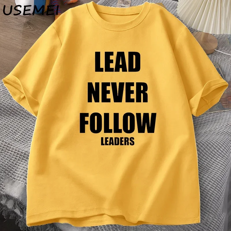 CHIEF KEEF Men's T-shirts Lead Never Follow Leaders T Shirt Glory Boyz Graphic Tee Cotton Short Sleeve Oversized Tshirt Clothes