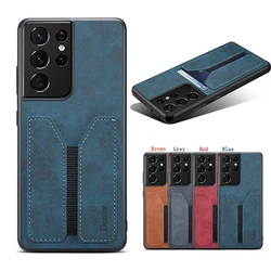 Luxury Soft Leather Phone Case For Samsung Galaxy S24 S23 FE S22 S21 S20 Ultra Plus S10 Note 20 Note 9 A05S Cover With card Slot