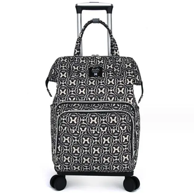 Women Rollin Luggage Backpack Women Tolley Shopping Bags Travel Wheeled Bag Wheeled Backpack bag travel Trolley Bags on wheels