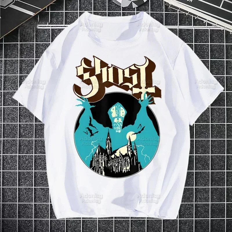 Ghost Rock Band Prevalent Popular Characters Print Men's Brand T-shirts Funny Hip Hop Summer Women Men Tshirts Streetwear