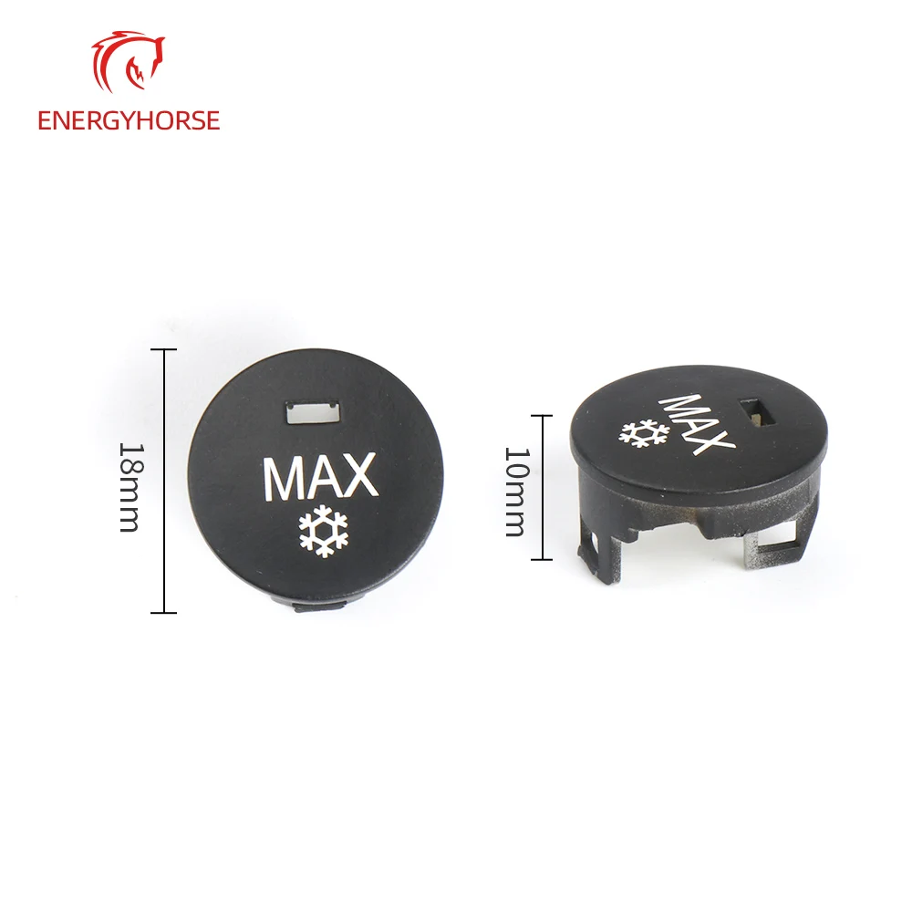 OFF/Rest/Max Car Heater Climate Control Knob Panel Air Conditioner Button Switches Repair Cap Cover For BMW 5 Series E60 E61
