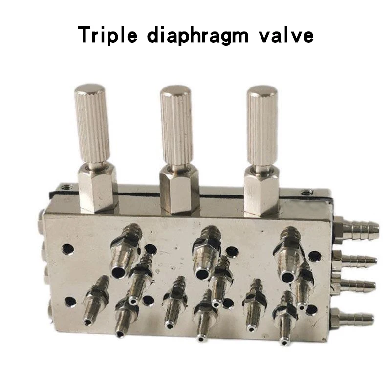 

Dental Unit Valve Pneumatic Control Triple Quadruple Diaphragm 3 In 1 4 in 1 Valve