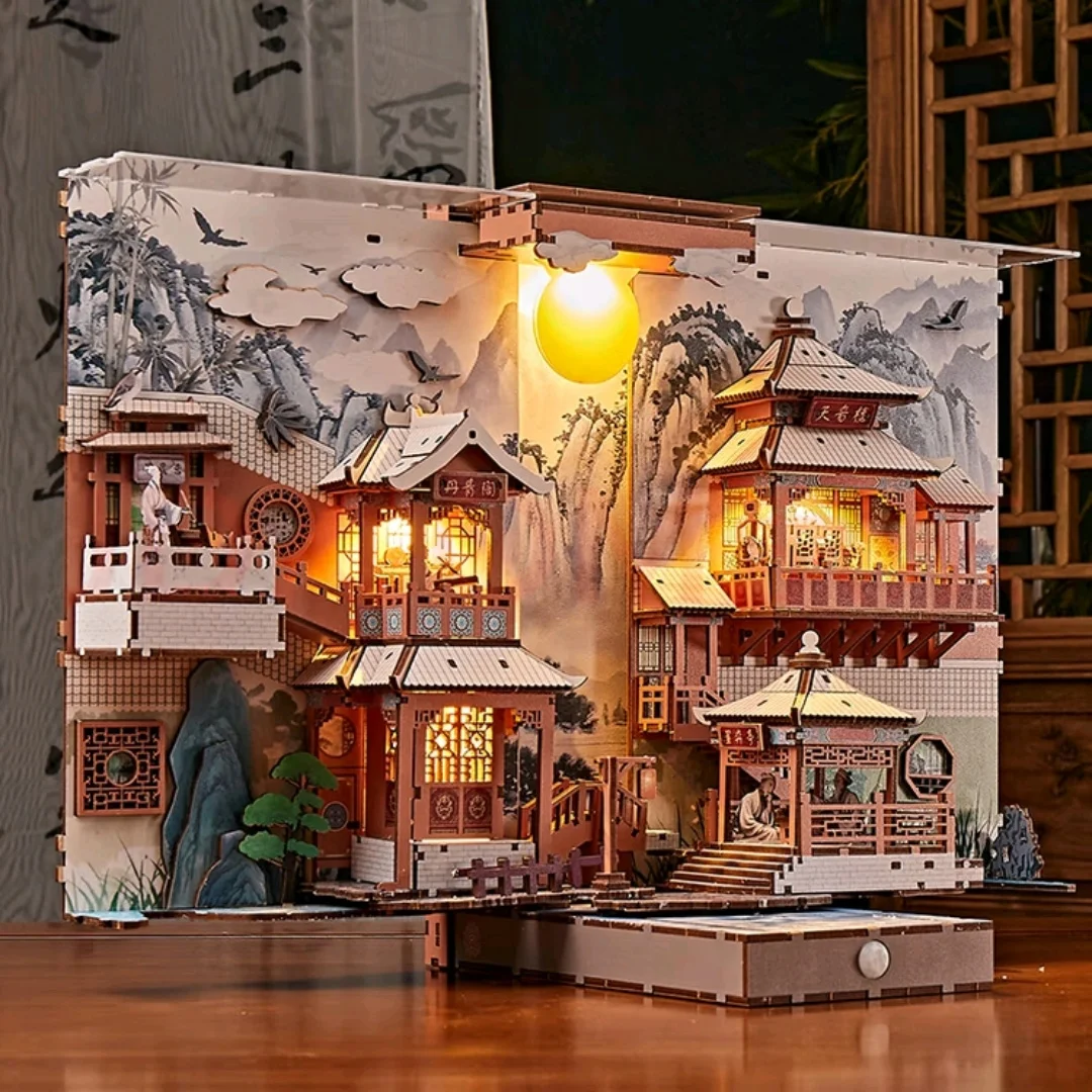 تجميع أضواء الاستشعار، وحامل الكتب، والألعاب المصنوعة يدويًا، والديكور المنزلي، ومكعبات البناء، والحلي، وهدايا عيد الميلاد #6