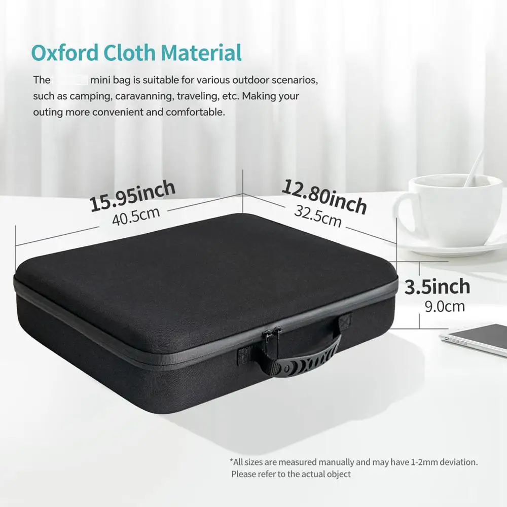 For Starlink Mini Travel Bag Adapter Cable Accessories Hard Shell Portable Storage Case Shock-Absorbing Foam Interior Protection