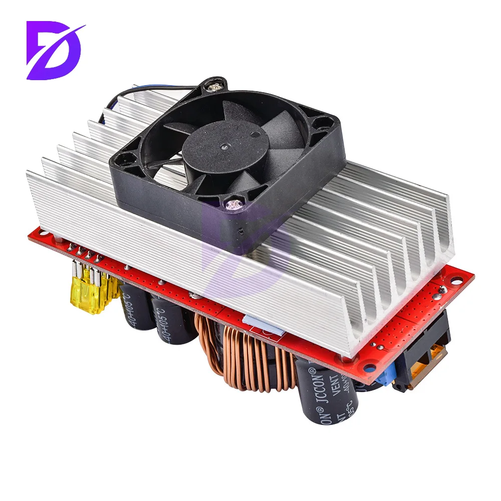 1800W 40A DC-DC Boost Converter Step Up Power Supply Module 10-60V To 12-90V Adjustable Voltage Charger Boost Converter