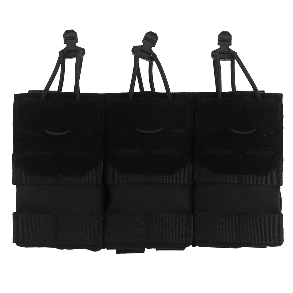 Chaleco portaplacas táctico MOLLE con bolsa triple para cargadores - imagen 2