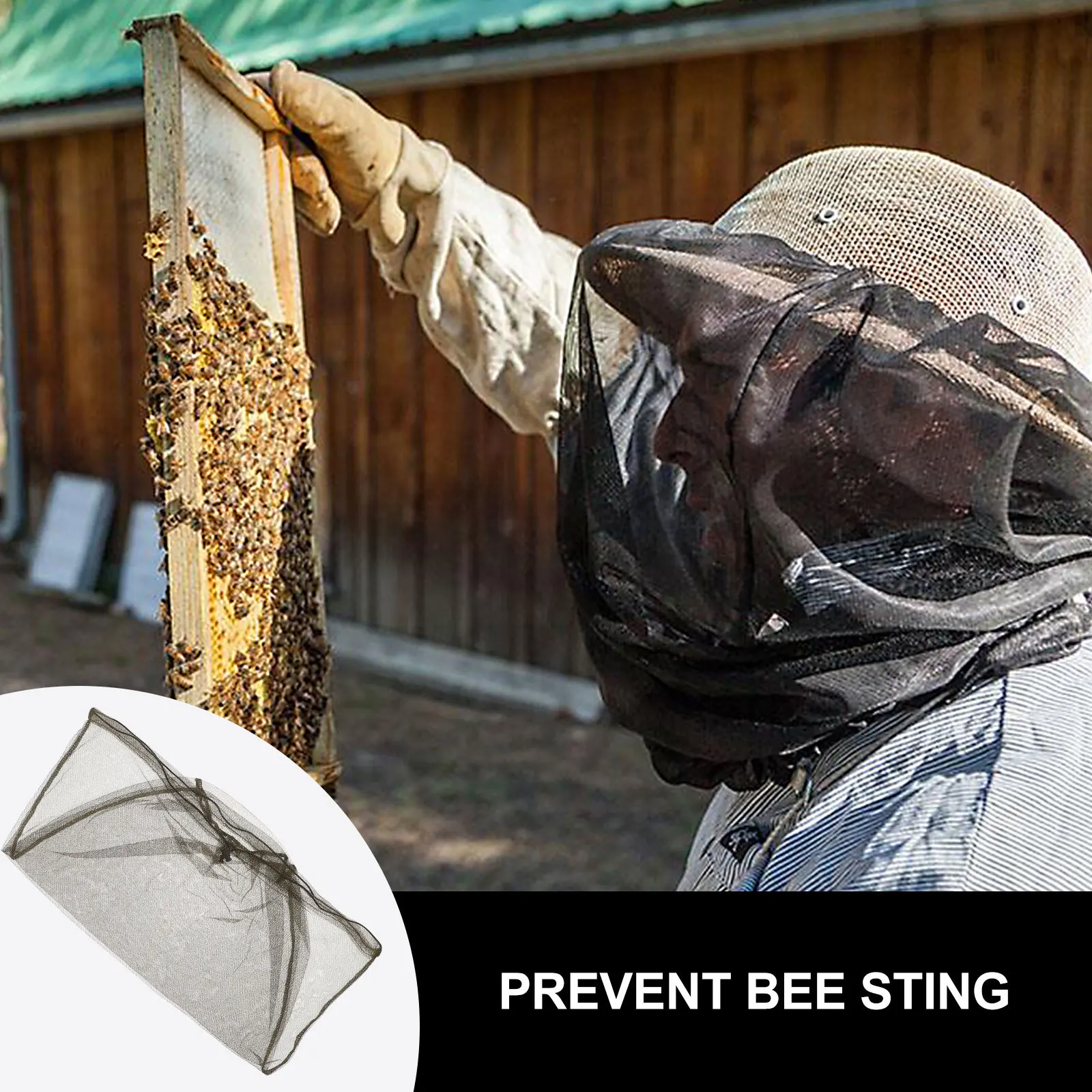 

2Pcs Insect Resistant Mesh Hats Lightweight Outdoor Face Netting for Hiking Fishing Travel Dust Protection Head Cover