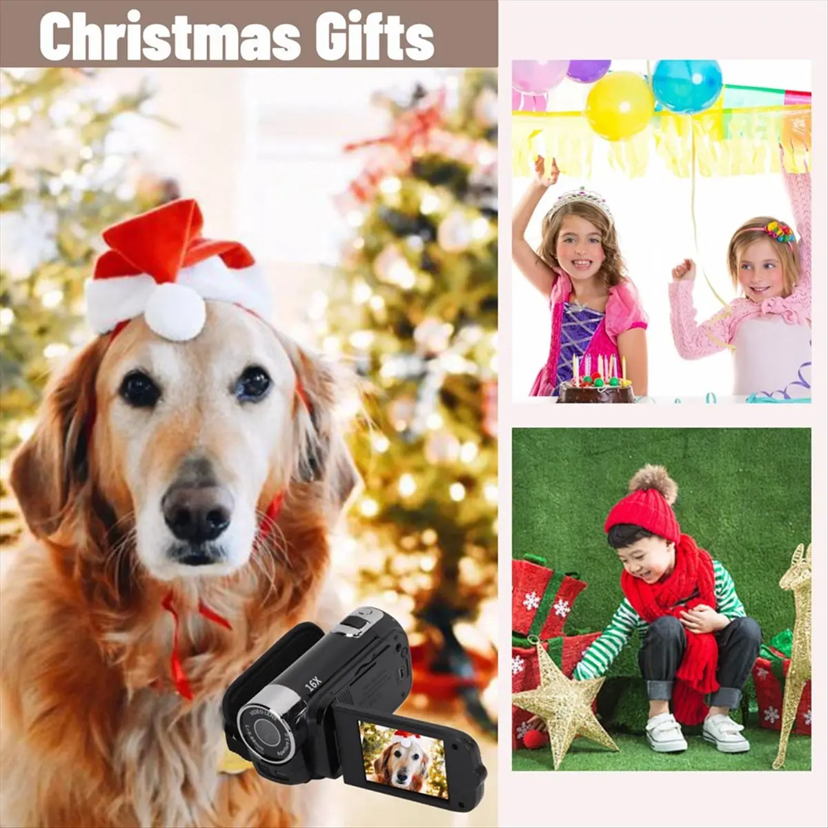 Friendly!16MP Digital Camcorder 1080P Full HD DV Camcorder Digital Video Camera Degree Rotation Screen 16X Night Zoom