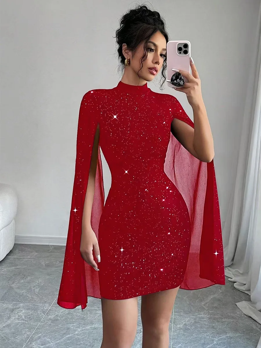 

Elegant slim-fit dress, women's bodycon skirt, stretchy midi skirt