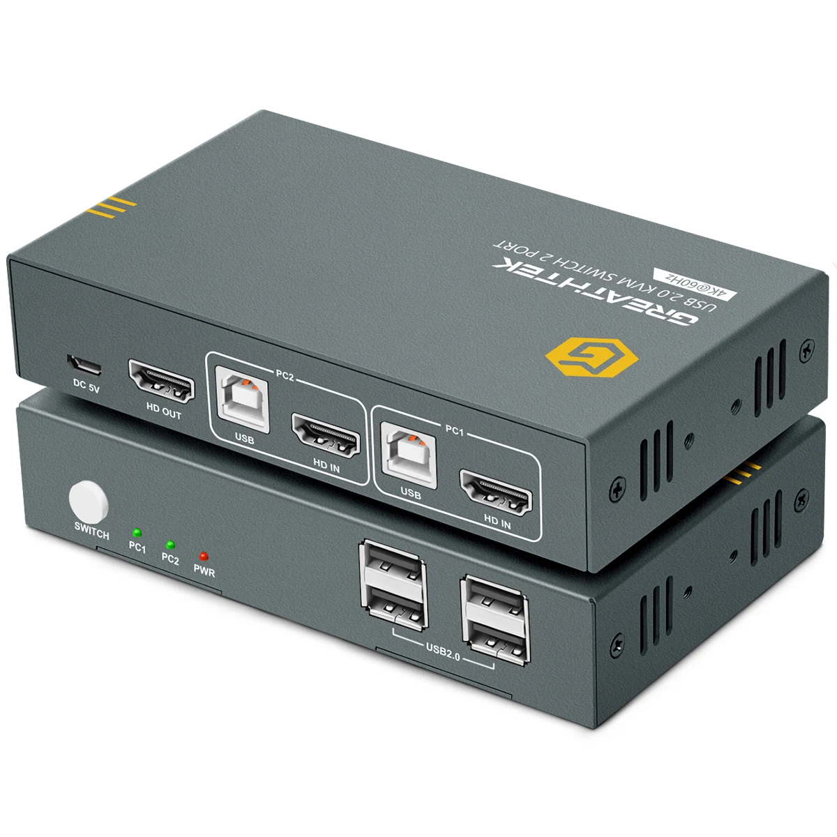 2/4/8 Port Kvm Switch HDMI USB 4K HD 1/2 Output 2/4/8/ Computers  Monitors  DVI Compatible for Xiaomi Mi Box PS3/4 TV