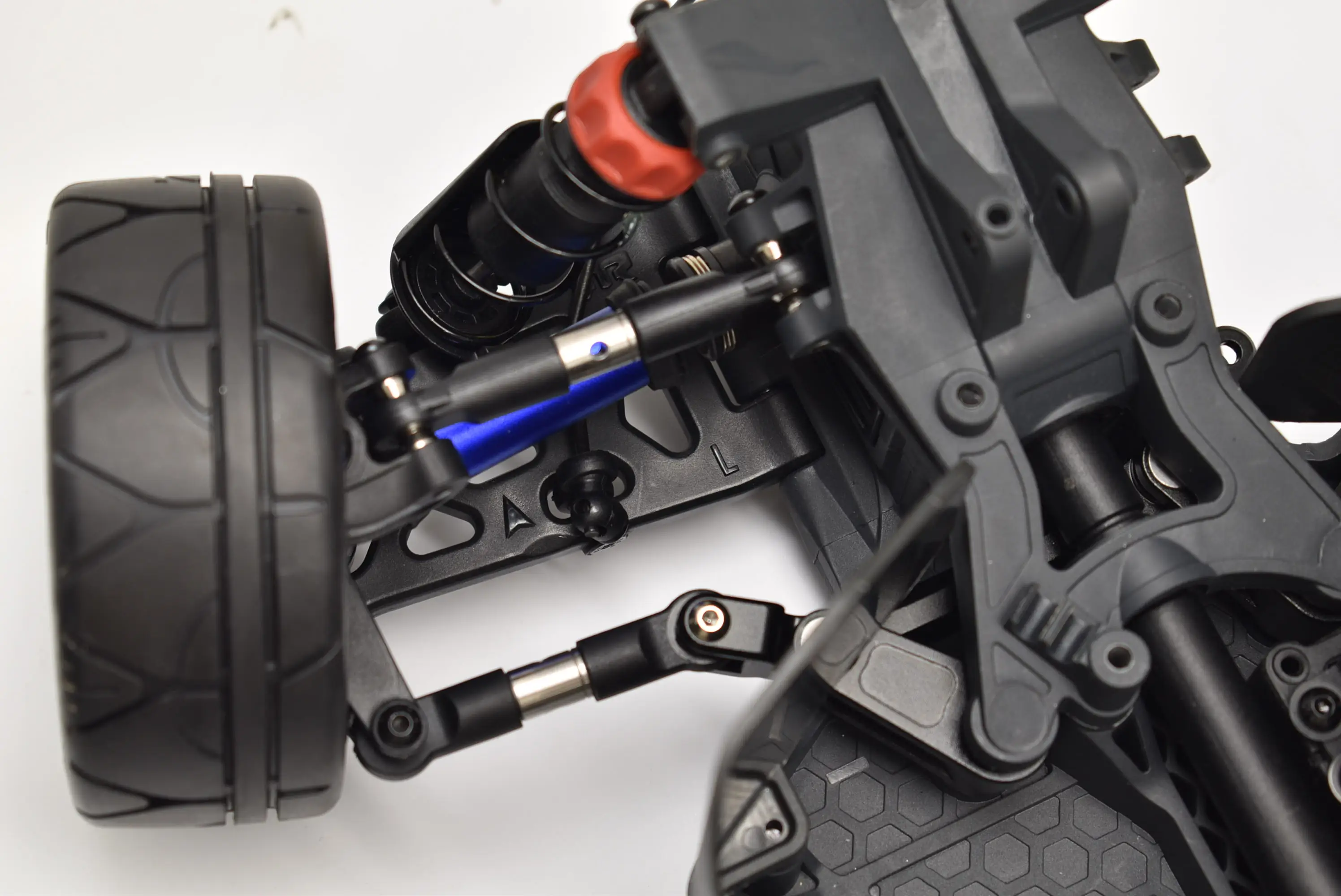 GPM Batang Pengikat Baja Tahan Karat Dapat Disesuaikan untuk ARRMA 1/8 Vendetta 4X4 3S BLX-ARA4319V3