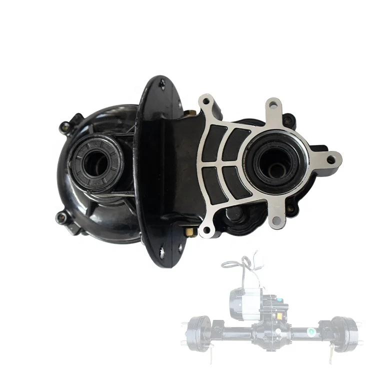 Custom 1:28 Gear Ratio Brushless DC Motor Integrated Differential, Low Speed Drive Motor for Electric Tricycle Handcart