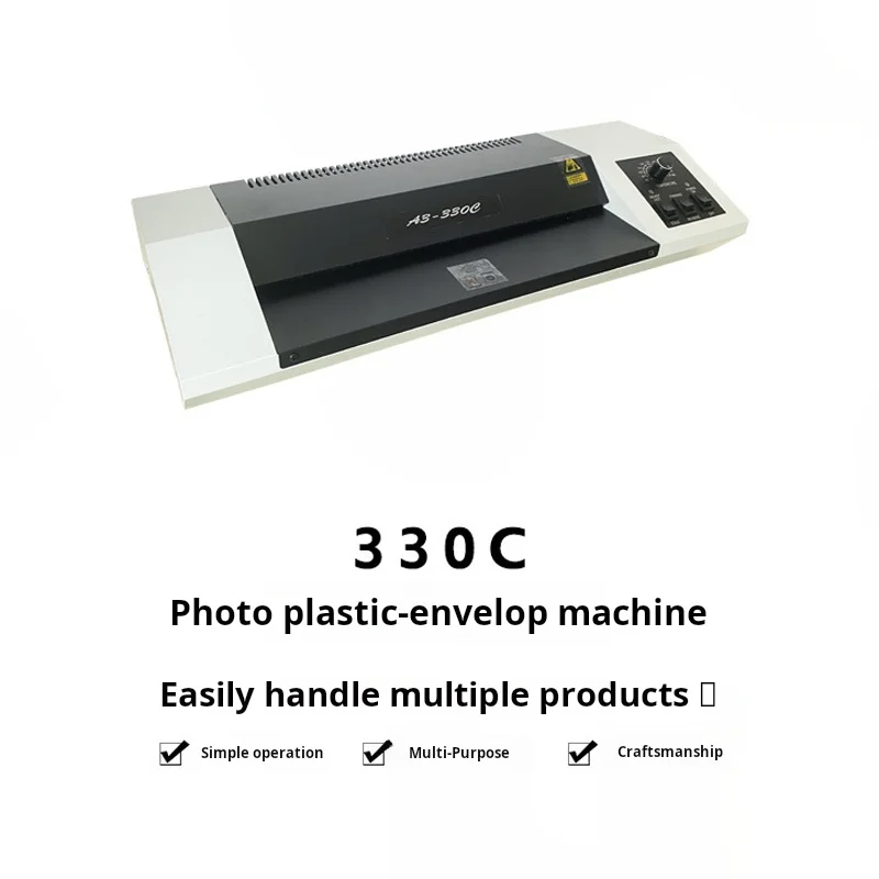 Large Motor Metal Body A3 Laminating Machine 330C Laminator Reinforced Rollers for Home Office Documents Photos Ads for A5 A6 A4