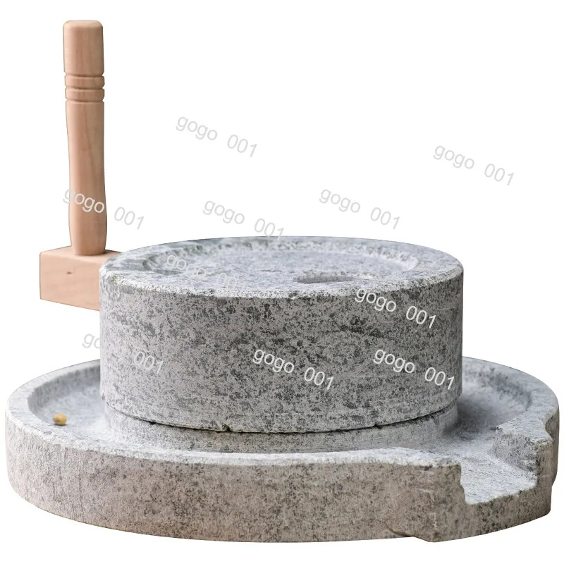 Non Electric Stone Mill Small Manual Grain Grinder Hand Crank Soybean Grinding Tool Home