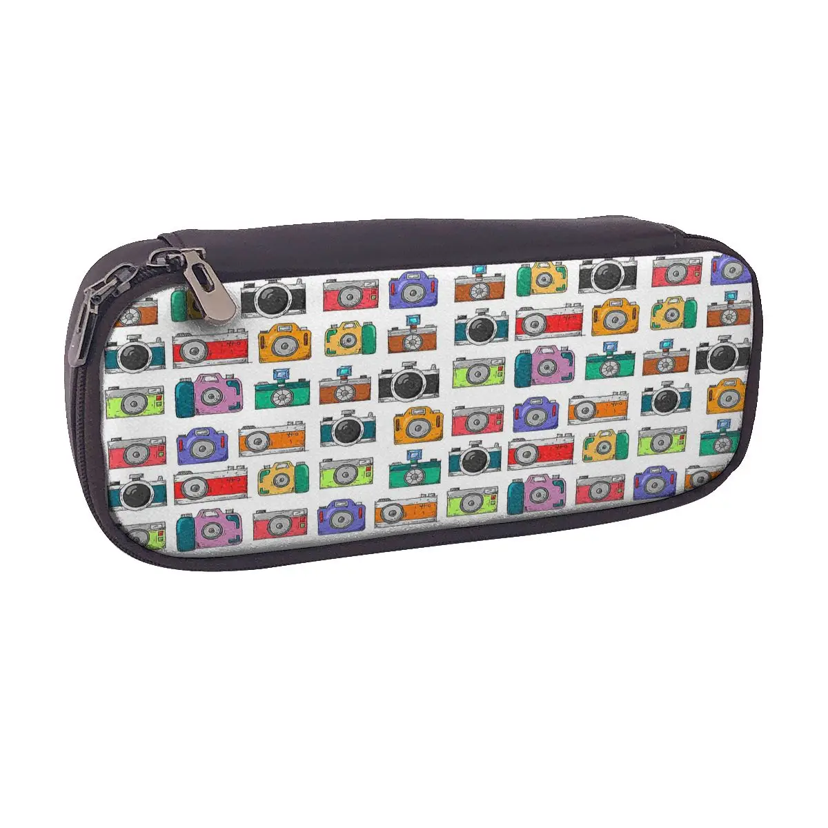 

Кожаный пенал для камеры в стиле ретро для подарков студен, коробка для ручек, сумка-карандаш, канцелярские принадлежности, сумка-держатель для ручек