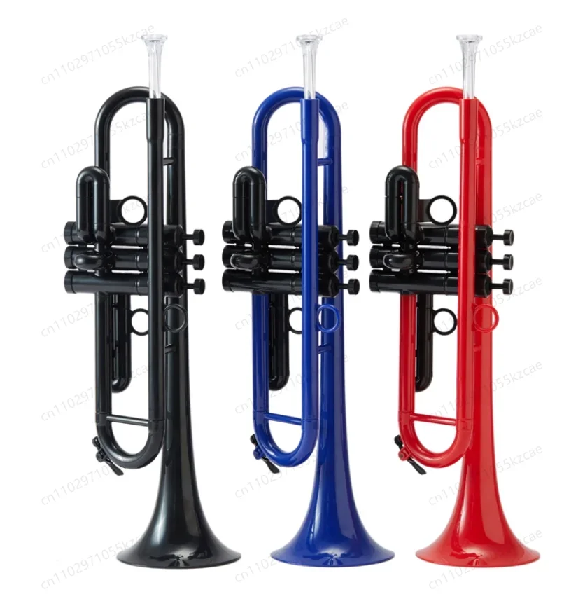 Flat Plastic Trumpet Instrument for Adults, Children, Beginners, General B-flat Professional Students To Play