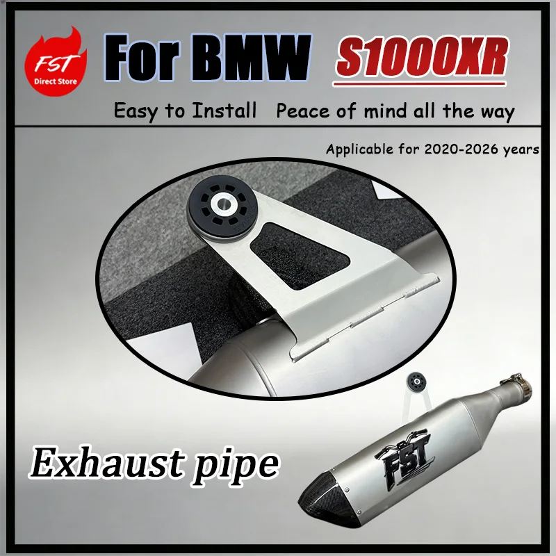 For BMW S1000XR 21-26 Laser-marked Titanium Alloy Exhaust Tailpipe Track-Style Minimalist Design Motorcycle Performance Exhaust