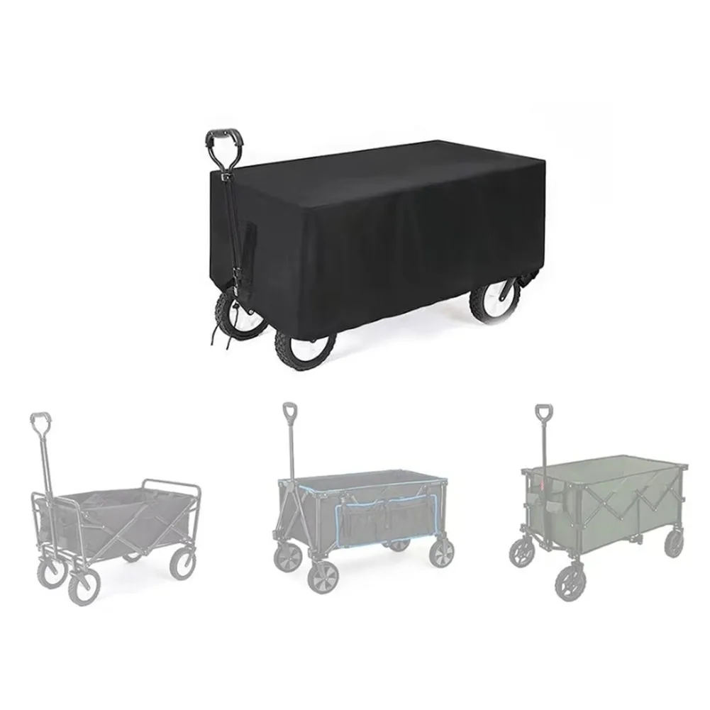 Camping Wagon Cover Garden Trolley Cover For Camping Trips Compact Storage Bag Easy To Clean 137 56 61cm 53.9 22.0 24.0in