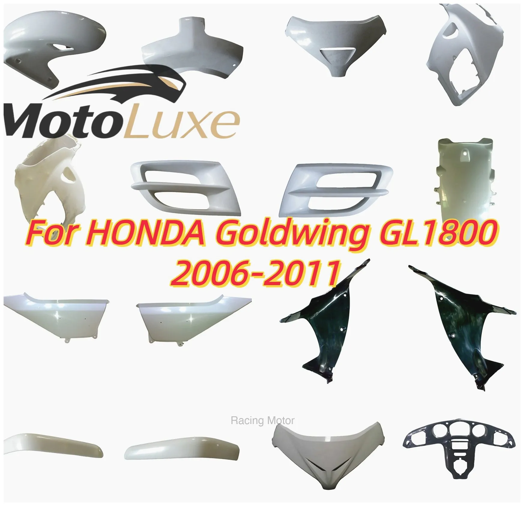 Motorcycle Fairing Body Kit - for HXLMotor Motorcycle Unpainted Fairing For GL1800 209 2010 2011 behind Side panel left right Co