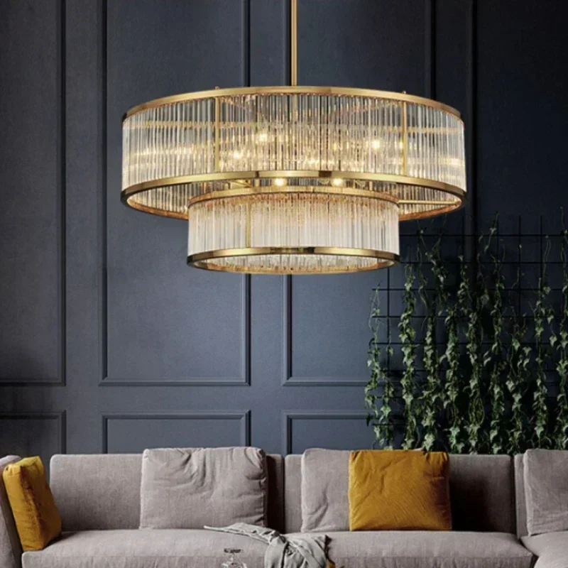 Luxe Ronde Lineaire Gouden Zilveren Zwarte Hanglampen Hanglamp Ophanging Armatuur Voor Woonkamerdecoratie