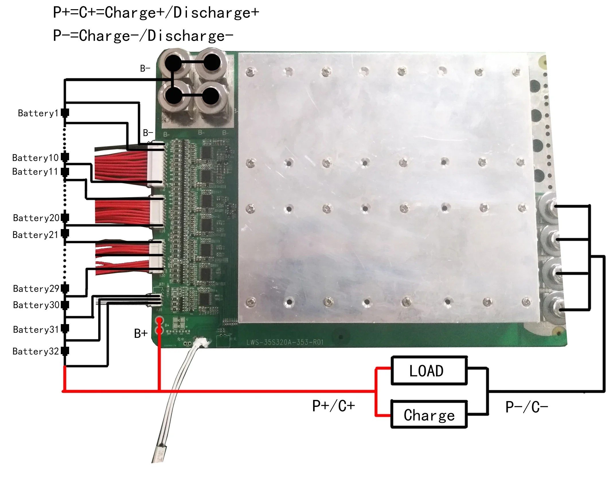 Smart BMS Lithium 24S 90v 100A with balance Function for 3.2v Li-ion Battery Pack  24s 200A