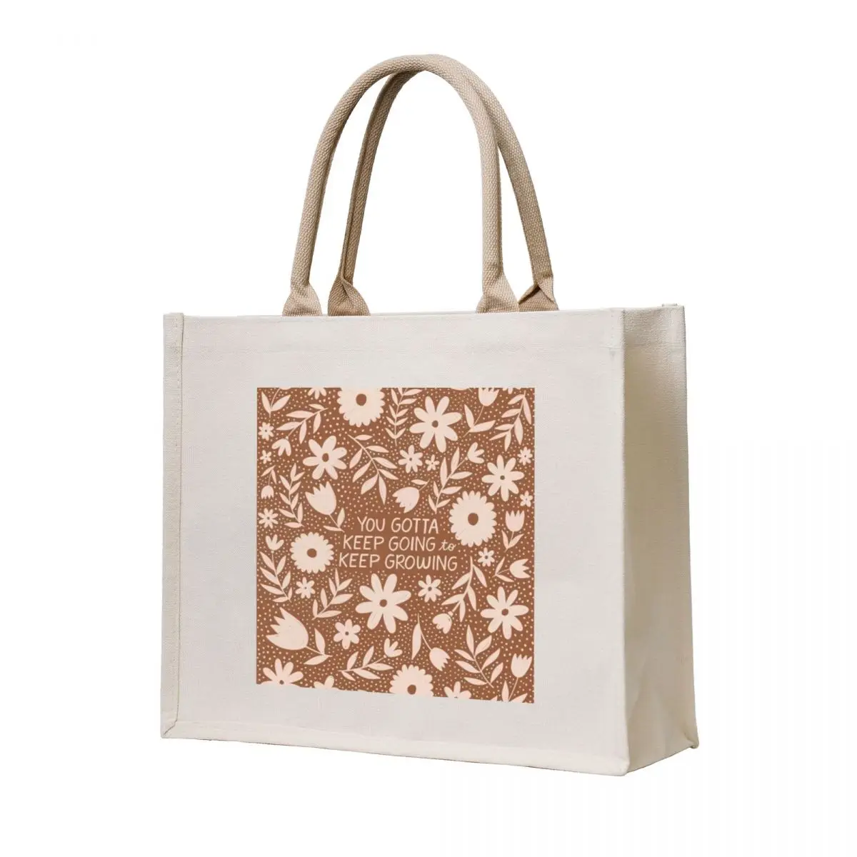 

Flowers quote aesthetic Tote Bag eco bag folding canvas shopping bag shopper woman Women's tote