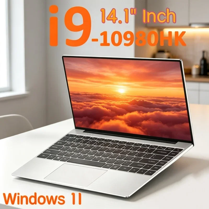Intel Core I9 10980HK 14.1 Inch Metallic Laptop 8C 16T 2.4 5.3GHz 16MB 45W 32GB DDR4 2TB M.2 SSD Gaming Notebook Office