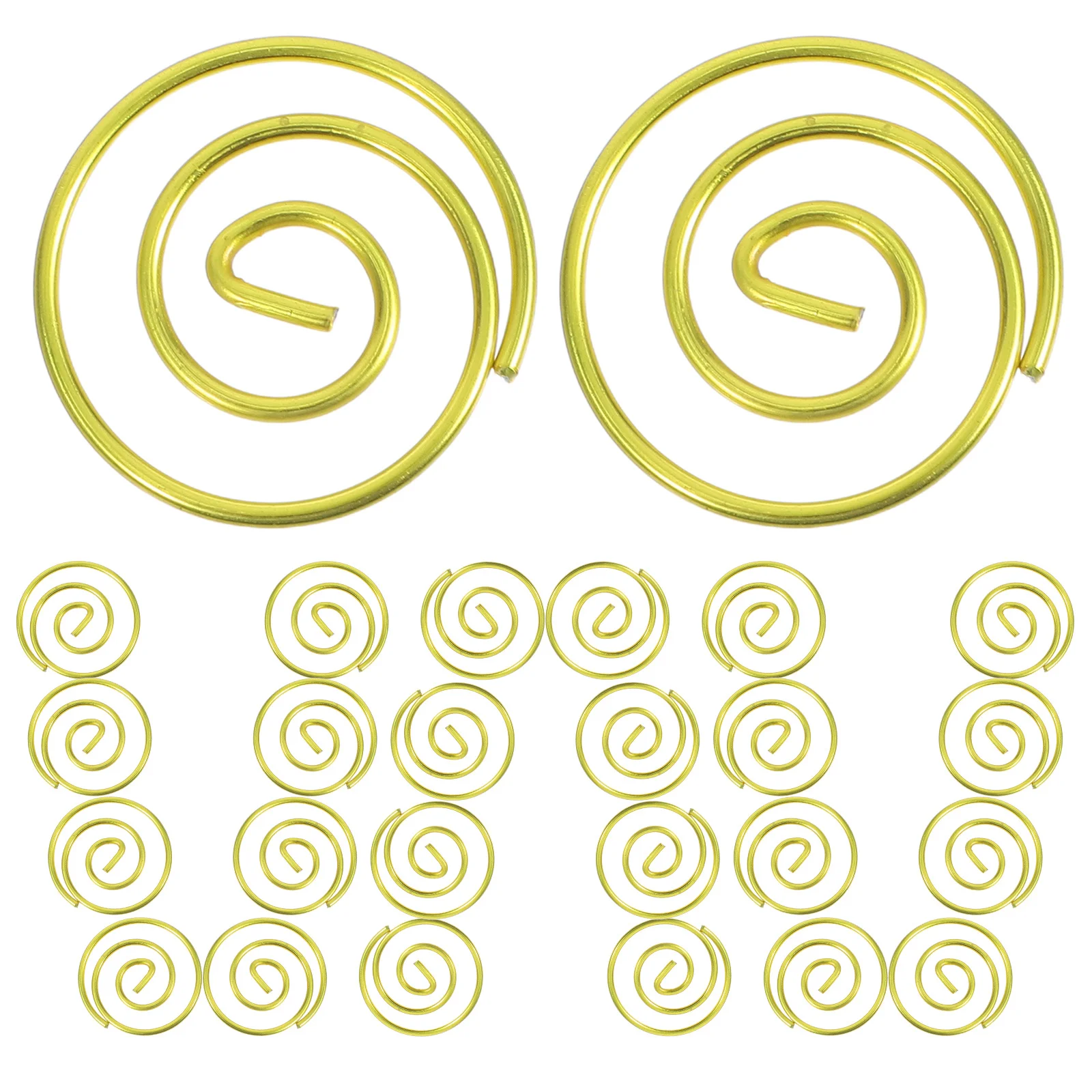 

100Pcs Metal Round Paper Clips Small Circular Wire Clips for Document File Sorting Planner Bookmark Organizers Wire Clamps