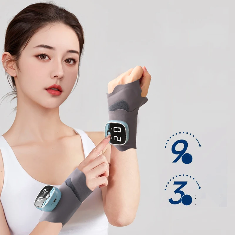 

Household Portable EMS Smart Adjustable Hand Wrist Support Massager Wrist Heat Therapy Tendon Sheath Pain Recovery Massager