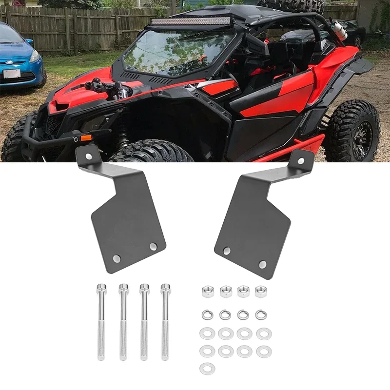 Wsen UTV Accessories Upper Roof 40 Inch LED Light Bar Mounting Brackets For Can-Am 2017-2024 Maverick X3 And X3 Max All Models