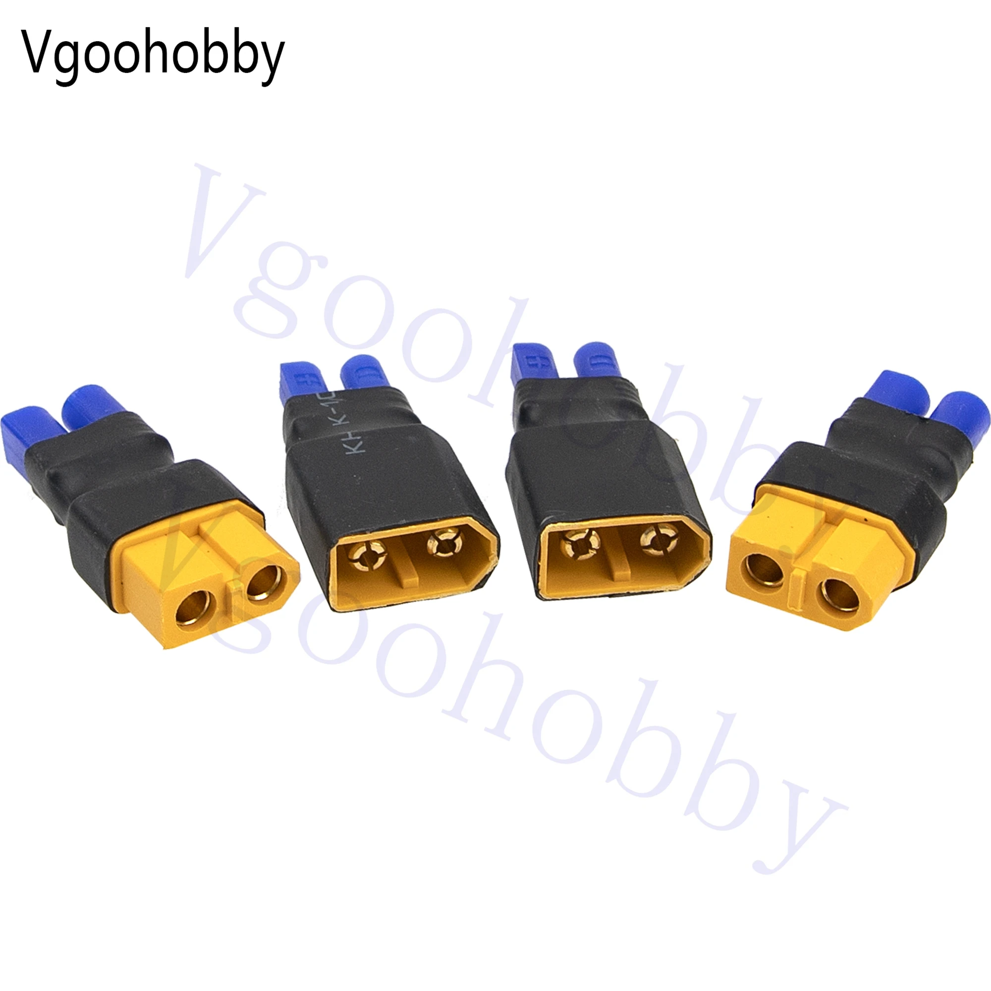 2Pairs RC EC2 to XT60 Plug Male Female Adapter Connector for RC FPV Drone Car Lipo NiMH Battery Charger ESC