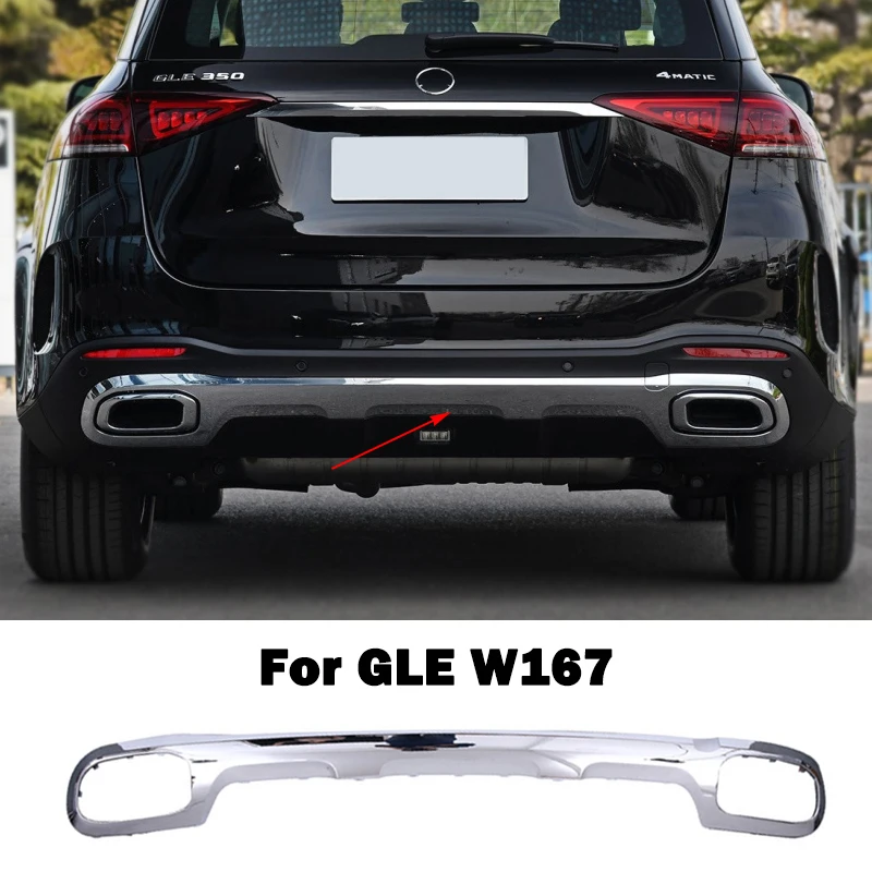 A1678852803 Rear Bumper Chrome Plating Chromium Trim Spoiler Diffuser For Mercedes Benz GLE V167 W167 SUV GLE350 GLE450 GLE350E