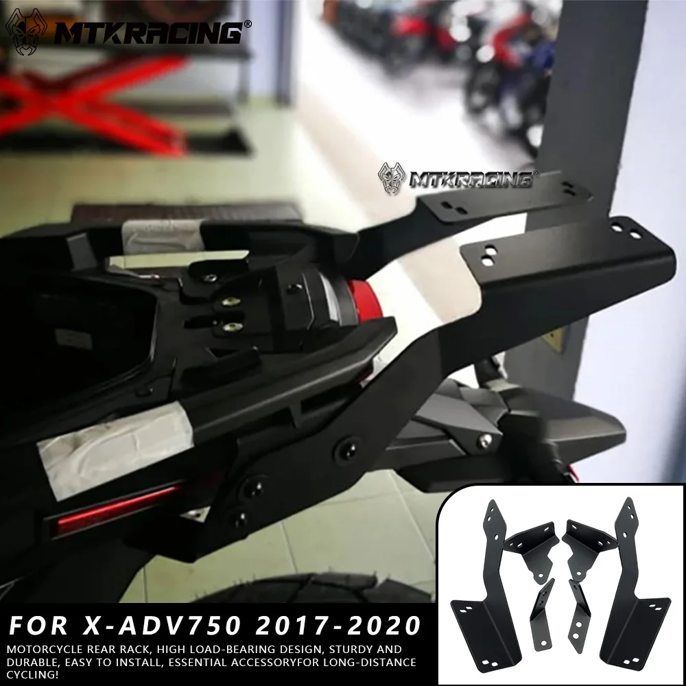 

MTKRACING For HONDA XADV 750 2017-2020 Motorcycle Accessories Rear Carrier Luggage Rack Support Bag Bracket Kit