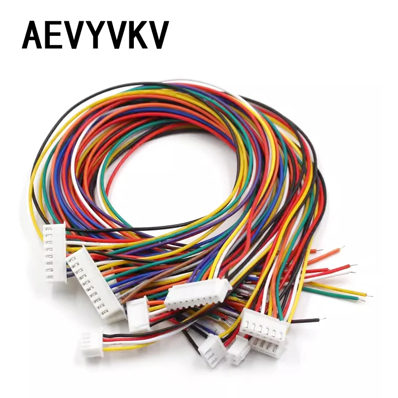 10PCS JST-XH XH 2.54 Wire Cable Connector 26AWG Lipo Balance Wire Extension Charged Cable Lead Cord for RC Lipo Battery Charger