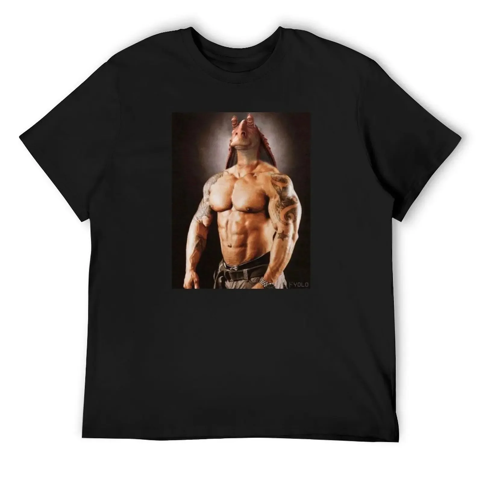 

Buffed Jar Jar Yolo T-Shirt oversizeds anime plain black t shirts men