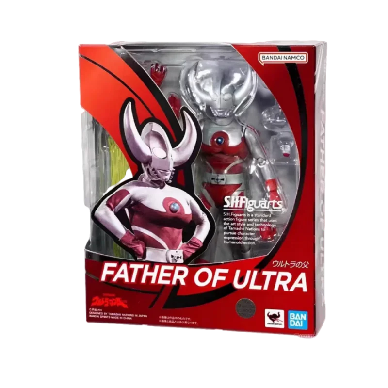 Genuine Bandai Ultraman SHF Father of Ultra Anime Action Figures Model Figure Toys Collectible Gift for Toys Hobbies Children