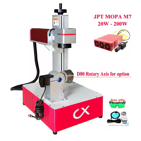 JPT 20W 30W Fiber Laser Making Machine MOPA M7 E2 60W 100W 200W DIY Metal Gold Silver Jewelry Ring Optical Engraving Machine