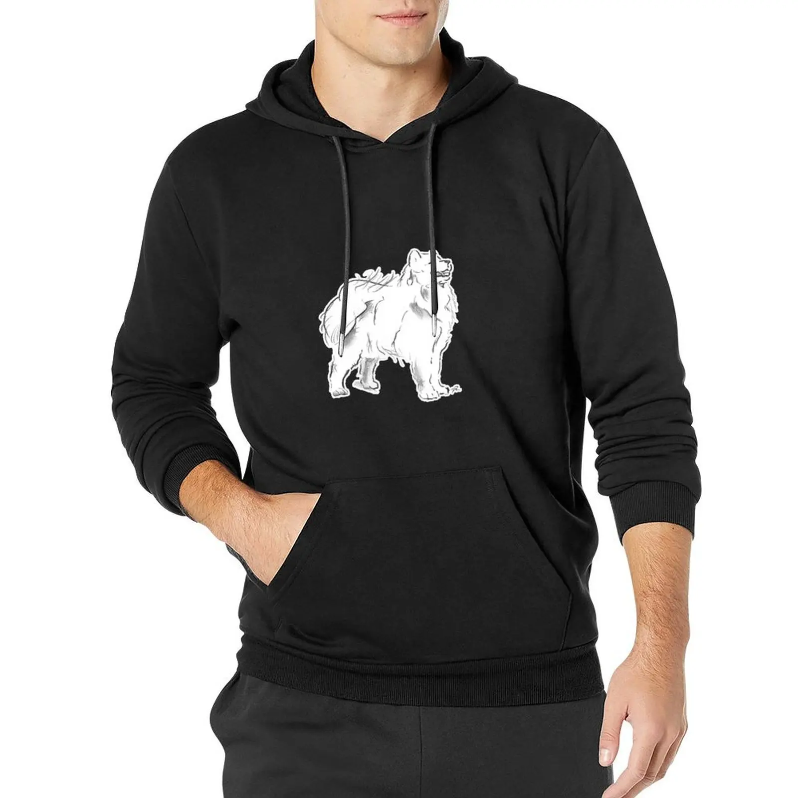 

Samoyed Drawing Pullover Hoodie aesthetic clothing mens clothes oversized hoodie