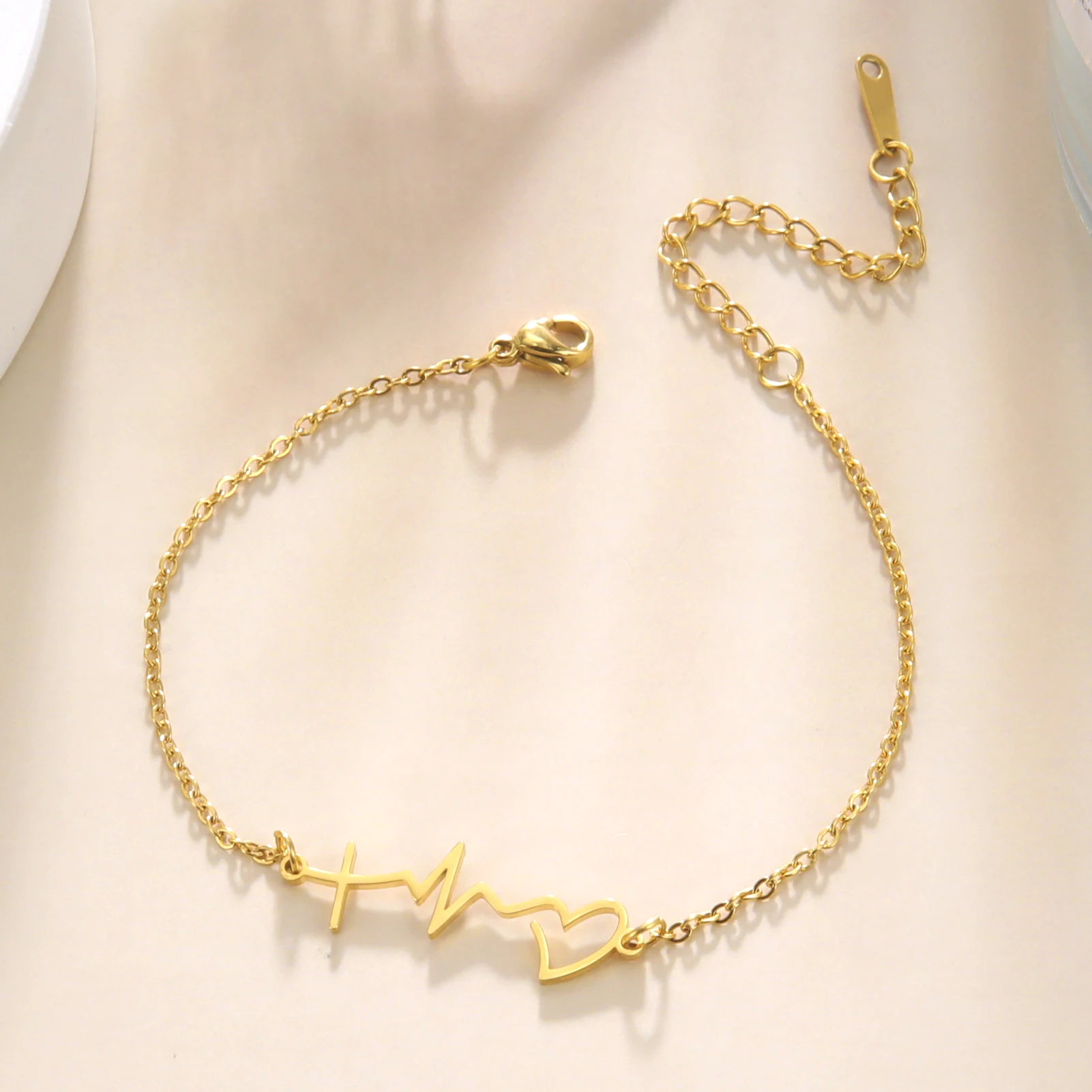 Kkjoy Mode Edelstahl Fußkettchen für Frauen Männer Silber Farbe Buchstaben Symbol Fuß kette einfachen Schmuck weiblichen Strand Accessoires – Detail 7