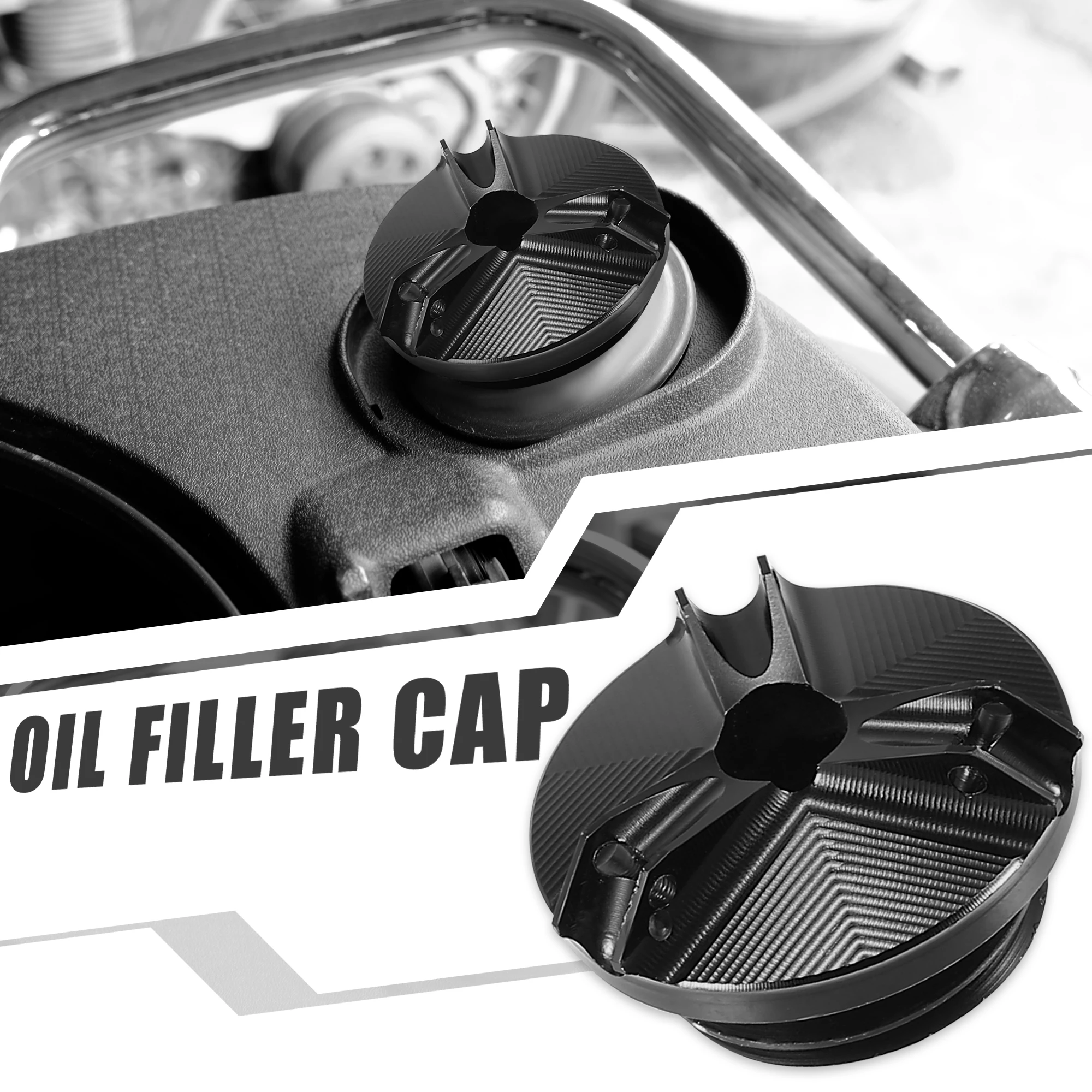 

Motoforti Engine Oil Filler Cap Oil Filler Plug Cover for Yamaha YZF-R6S YZF-R6 YZF-R3 YZF-R125 YZF-R1 FZ750 FZ600